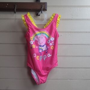 Peppa Pig Pink and Yellow One-piece Swimsuit